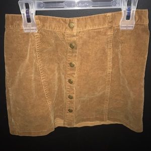 Forever 21 Brown button up skirt-kids